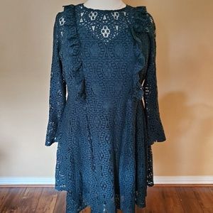 PLUS Lace Fit and Flare Dress